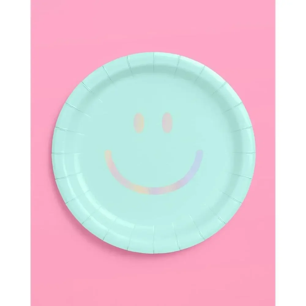 Fetti Smiley Paper Plates - 24 pk, 9